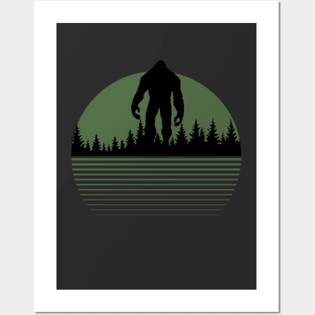 Big Foot I Believe Wall Art by GreenGuyTeesStore